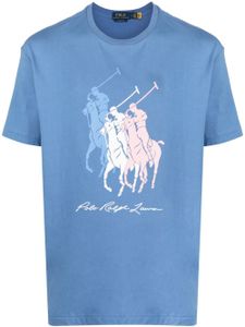 Polo Ralph Lauren t-shirt en coton à logo imprimé - Bleu