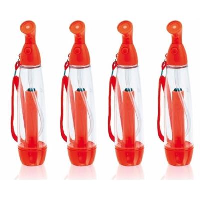 Waterverstuiver - 4x stuks - rood - 70 ml - verkoelende hand waternevelaar - nevelspray - waterspray