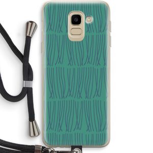 Swirls: Samsung Galaxy J6 (2018) Transparant Hoesje met koord