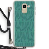 Swirls: Samsung Galaxy J6 (2018) Transparant Hoesje met koord