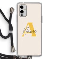 Amber Script: OnePlus 9 Transparant Hoesje met koord