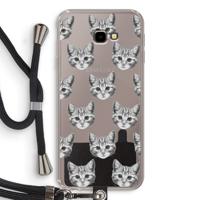 Kitten: Samsung Galaxy J4 Plus Transparant Hoesje met koord