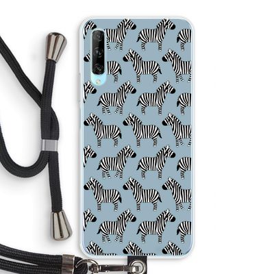 Zebra: Huawei P Smart Pro Transparant Hoesje met koord