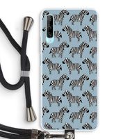 Zebra: Huawei P Smart Pro Transparant Hoesje met koord
