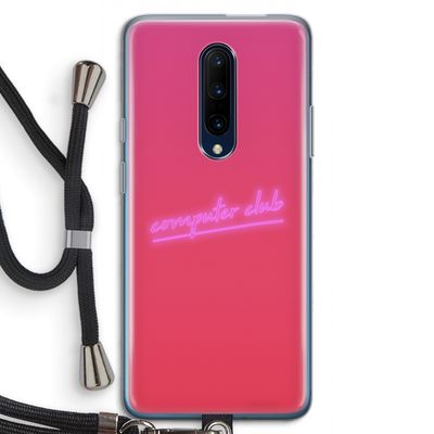 Vice Glow: OnePlus 7 Pro Transparant Hoesje met koord