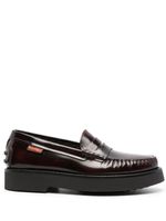 Tod's leather penny loafers - Rouge - thumbnail