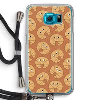 Croissant: Samsung Galaxy S6 Transparant Hoesje met koord