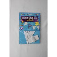 Kleur je eigen vlaggenlijn 3 meter