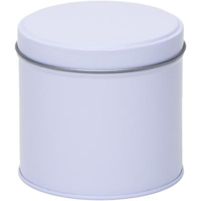 Wit rond opbergblik/bewaarblik - 10 cm - Witte koffiepads/koffiecups voorraadblikken