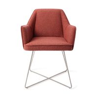 Jesper Home Tome eetkamerstoel cross steel Shabby Saffron