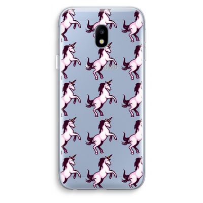 Musketon Unicorn: Samsung Galaxy J3 (2017) Transparant Hoesje