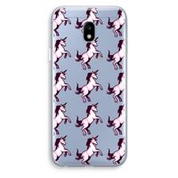 Musketon Unicorn: Samsung Galaxy J3 (2017) Transparant Hoesje