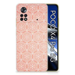 Xiaomi Poco X4 Pro 5G TPU bumper Pattern Orange