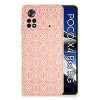 Xiaomi Poco X4 Pro 5G TPU bumper Pattern Orange - thumbnail