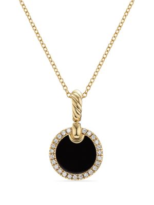David Yurman collier Petite DY Elements en or 18ct pavé de diamants (17,8 mm)