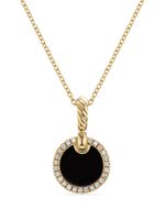 David Yurman collier Elements en or 18ct à pendentif en onyx