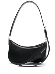 Mugler sac porté épaule Spinal Curve 01 médium - Noir