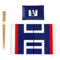 My Hero Academia Ceramic Sushi Set with Chopsticks UA My Hero Academia Ceramic Sushi Set with Chopsticks UA