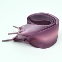 Gradiënt kleur 4cm breedte satijn zijde lint schoenveters sneaker sport schoenen witte schoenen veters lengte: 120cm (roze paars)