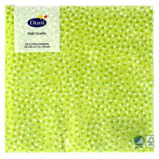 Servetten Playful Dots Kiwi 33x33 cm