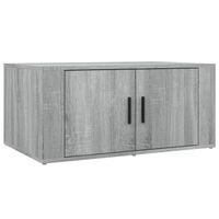 The Living Store Salontafel - Sonoma Eiken - 80 x 50 x 36 cm - 2 vakken