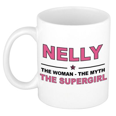 Nelly The woman, The myth the supergirl cadeau koffie mok / thee beker 300 ml