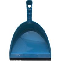 Brumag Vuilblik - met lip - kunststof - 25 x 20 cm - blauw - stofblik   -