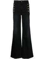 TWINSET pantalon ample à taille-haute - Noir