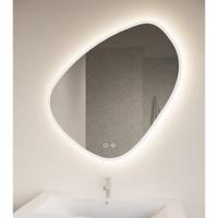 Badkamerspiegel Satine | 100x100 cm | Vierkant | Indirecte LED verlichting | Touch button | Met spiegelverwarming
