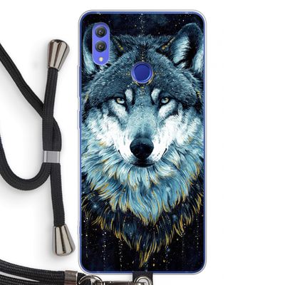 Darkness Wolf: Honor Note 10 Transparant Hoesje met koord