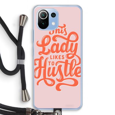 Hustle Lady: Xiaomi Mi 11 Lite Transparant Hoesje met koord