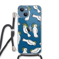 Papegaai: iPhone 13 Transparant Hoesje met koord