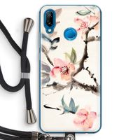 Japanse bloemen: Huawei P20 Lite Transparant Hoesje met koord