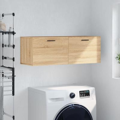 Wandkast 100x36,5x35 cm bewerkt hout sonoma eikenkleurig