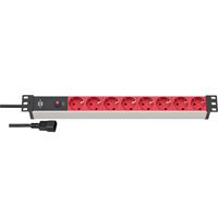 Brennenstuhl 1390007118 Alu-Line 19" PDU | Server Stekkerdoos | 10A met 8x Type F Aansluitingen | C14 UPS-Stekker | 2 meter