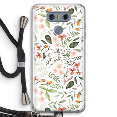 Sweet little flowers: LG G6 Transparant Hoesje met koord