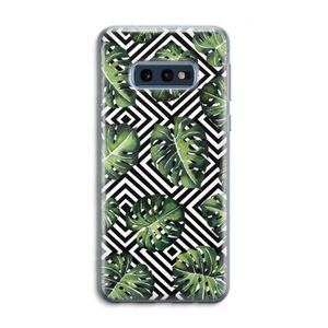 Geometrische jungle: Samsung Galaxy S10e Transparant Hoesje