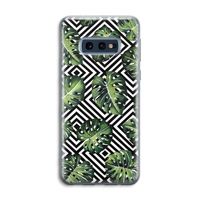 Geometrische jungle: Samsung Galaxy S10e Transparant Hoesje