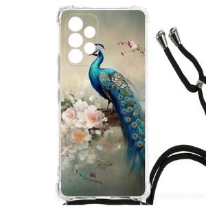 Case Anti-shock voor Samsung Galaxy A53 Vintage Pauwen