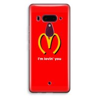 I'm lovin' you: HTC U12+ Transparant Hoesje