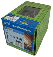 pgb-Europe PFS+ | Spaanplaatschroef PFS+ VZK-T Ø 6x110 Zn | 100 st - PFWVTG001006001103