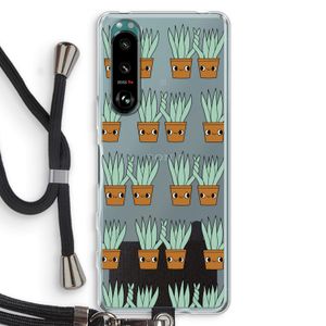 Sansevieria: Sony Xperia 5 III Transparant Hoesje met koord
