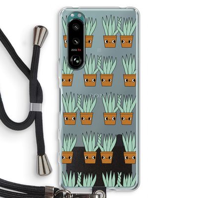 Sansevieria: Sony Xperia 5 III Transparant Hoesje met koord