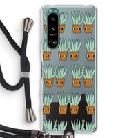 Sansevieria: Sony Xperia 5 III Transparant Hoesje met koord