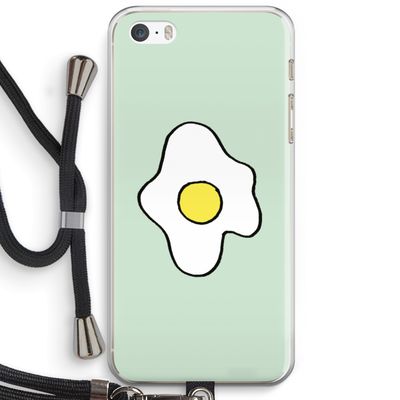 Spiegelei: iPhone 5 / 5S / SE Transparant Hoesje met koord