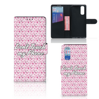 OPPO Find X2 Portemonnee Hoesje Flowers Pink DTMP - thumbnail