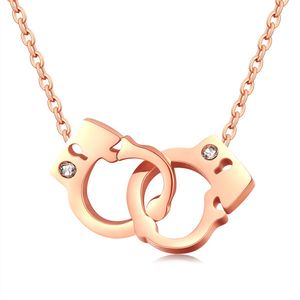 Cilla Jewels ketting Rosegoud Handcuff Pendant