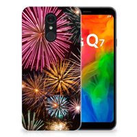 LG Q7 Silicone Back Cover Vuurwerk
