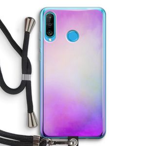 Clouds pastel: Huawei P30 Lite Transparant Hoesje met koord