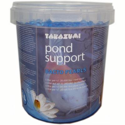 Pond Support Bacto Pearls - Natuurlijke Vijverhelderheid en Zuivering 1L, Geschikt voor 20.000L
